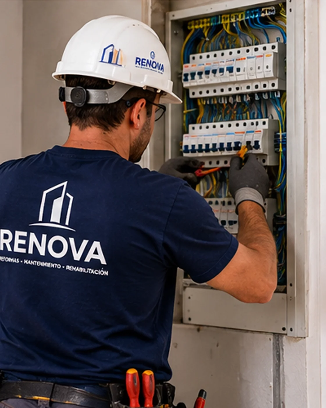 empleado electricidad